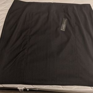 NWT Navy with Lavender Pinstripe Pencil Skirt